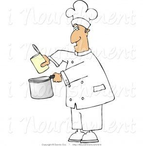 clipart-of-a-chef-pouring-food-from-an-open-can-into-a-cooking-pot-by-dennis-cox-610-cooking 3